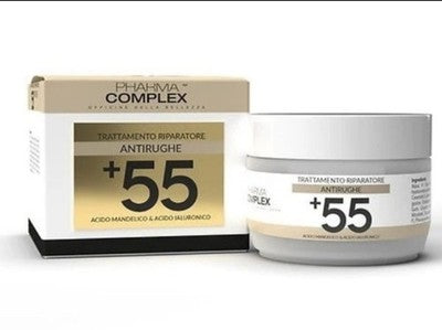 Pharma Complex Crema Viso Antirughe +55 Trattamento Riparatore Mandelico Ialuron