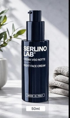 Set SERLINO LAB® Crema Viso Notte 50ml + Crema Contorno Occhi - Made in Italy