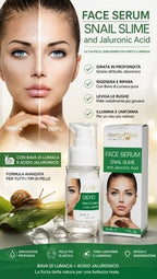 Siero Viso Bava di Lumaca e Acido Ialuronico Dermattiva Cosmetica 30ml Anti-Age