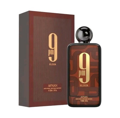 AFNAN 9 PM ELIXIR Parfum Intense 100ml Profumo Uomo / Unisex Nuovo Originale