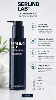 Set  2 -Viso Serlino Lab: Detergente 100ml + Crema Notte 50ml KIT OFFERTA PROMO