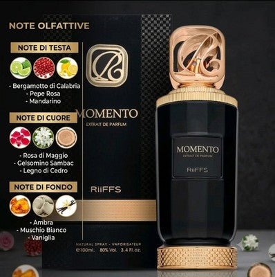 Profumo Momento RiiFFS Extrait de Parfum 100ml Uomo Donna Unisex Originale Nuovo