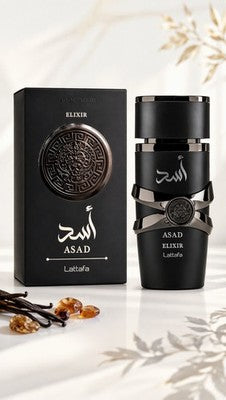 Profumo Lattafa Asad Elixir Eau de Parfum 100ml Natural Spray Da Uomo originale