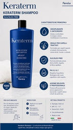 Fanola Keraterm Shampoo Disciplinante Anticrespo 1000ml Senza SLS/SLES