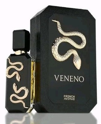 Profumo Veneno Nero Eau De Parfum French Avenue  Unisex Originale   100 ml
