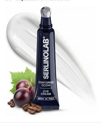 Crema Contorno Occhi SERLINOLAB® Applicatore Metallico Anti Borse Occhiaie 15ml