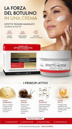 Crema Viso Effetto Botox Pharma Complex Giorno Notte Bava Lumaca Ialuronico SPF1