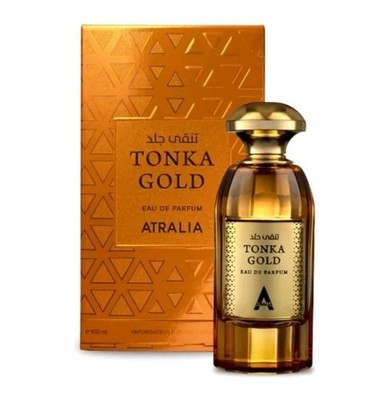 Profumo Atralia Tonka Gold Eau De Parfum EDP Uomo Donna Fragranza Araba Oriental