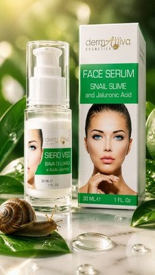 Siero Viso Bava di Lumaca e Acido Ialuronico Dermattiva Cosmetica 30ml Anti-Age