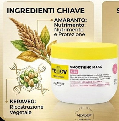Maschera Lisciante e Anti-Crespo 300ml Yellow Alfaparf Liss