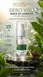 Siero Viso Bava di Lumaca e Acido Ialuronico Dermattiva Cosmetica 30ml Anti-Age