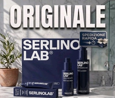 Set SERLINO LAB - Detergente Viso Crema Notte - Contorno Occhi - Kit Completo