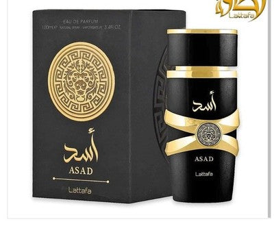 Profumo Lattafa Asad Eau de Parfum 100 ml Uomo Ambrato Speziato Nuovo