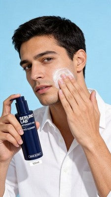 Detergente Viso Serlino Lab 100ml Face Cleanser Delicato Made in Italy Nuovo