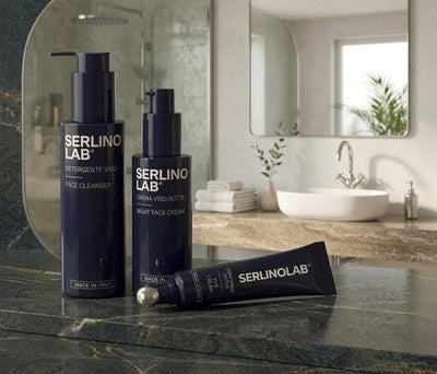 Set SERLINO LAB - Detergente Viso Crema Notte - Contorno Occhi - Kit Completo