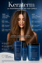 Kit Shampo +Maschera+ Spray Professionale Fanola Keraterm Anticrespo - Liscio