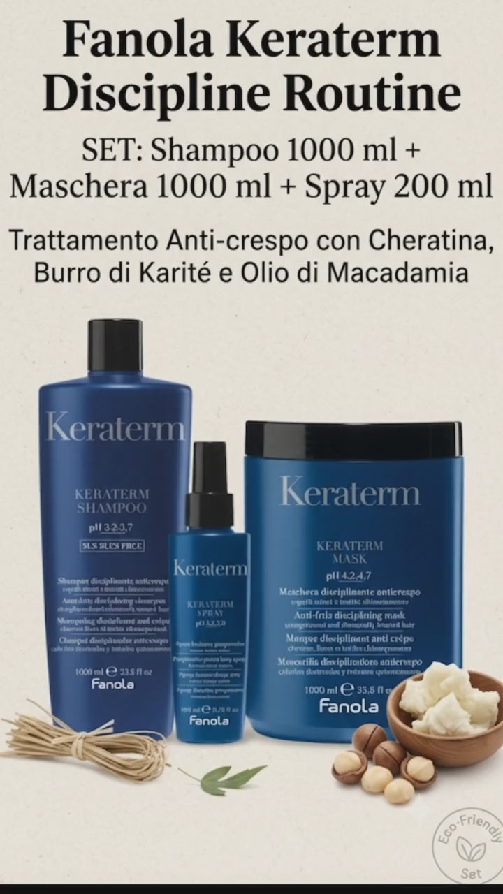 Fanola Keraterm Discipline Routine – Set Anti-Crespo Professionale