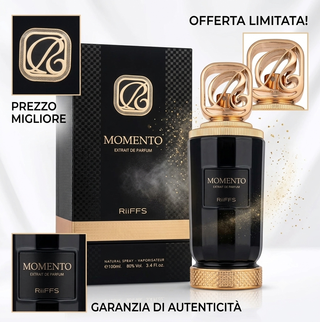 Profumo Momento RiiFFS Extrait de Parfum 100ml Uomo Donna Unisex Originale