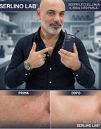 Kit Completo Viso Uomo Serlino Lab - Detergente, Siero SPF30, Contorno Occhi e Crema