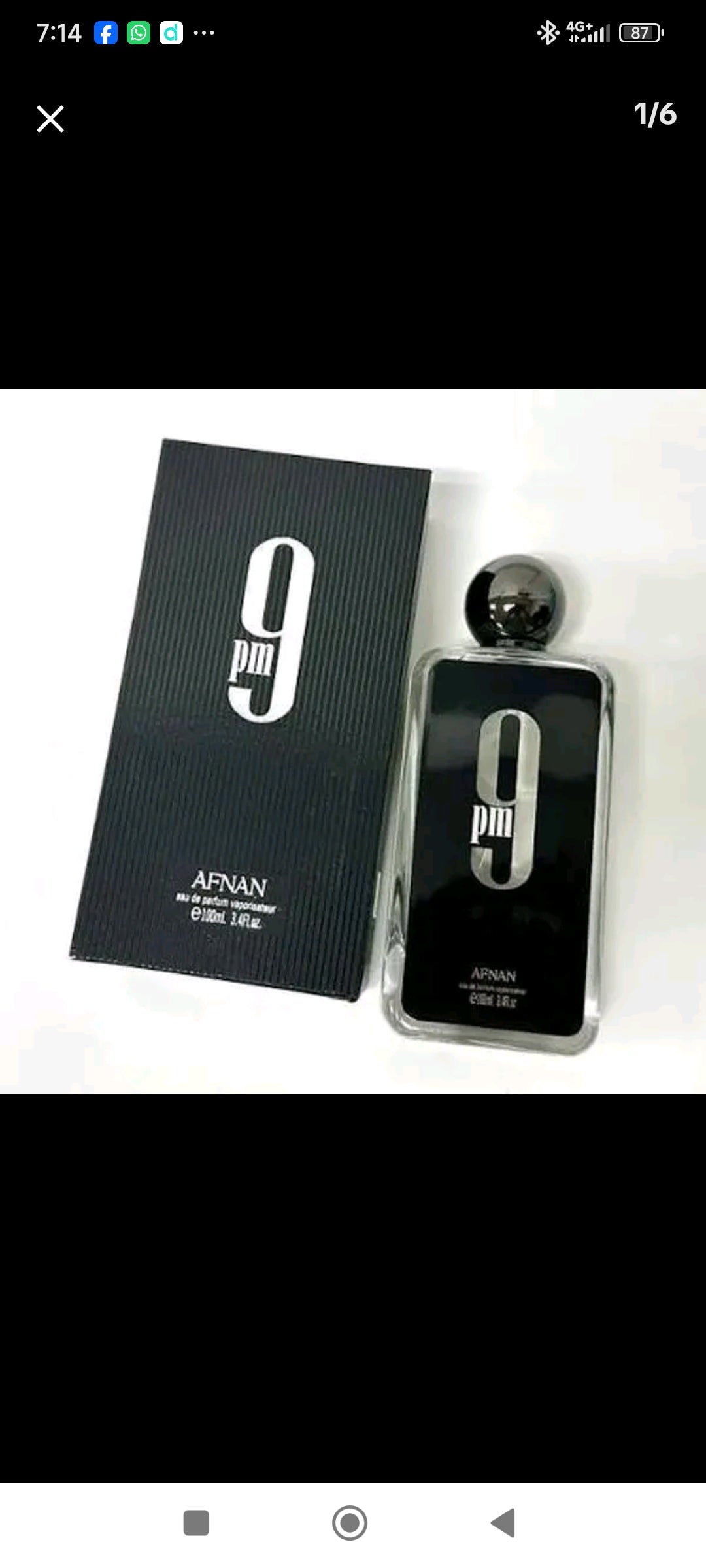 Profumo Afnan 9 PM Black Eau de Parfum Men Uomo 100ml EDP Originale Arabo