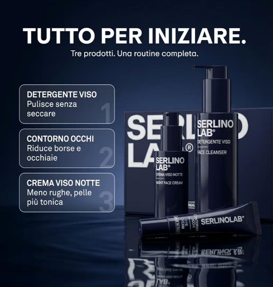 SERLINO LAB - KIT SKINCARE ROUTINE COMPLETA TRATTAMENTO VISO