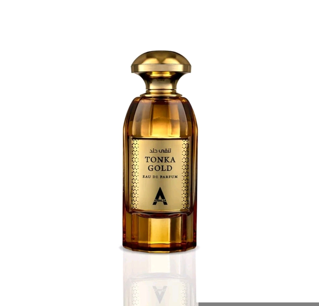 Profumo Atralia Tonka Gold Eau De Parfum EDP Uomo Donna Fragranza Araba Orientale